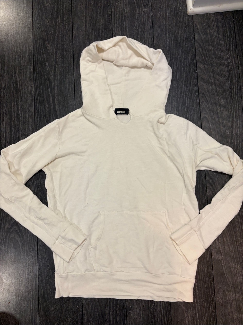 Women's Monrow White Hooded Sweatshirt size S